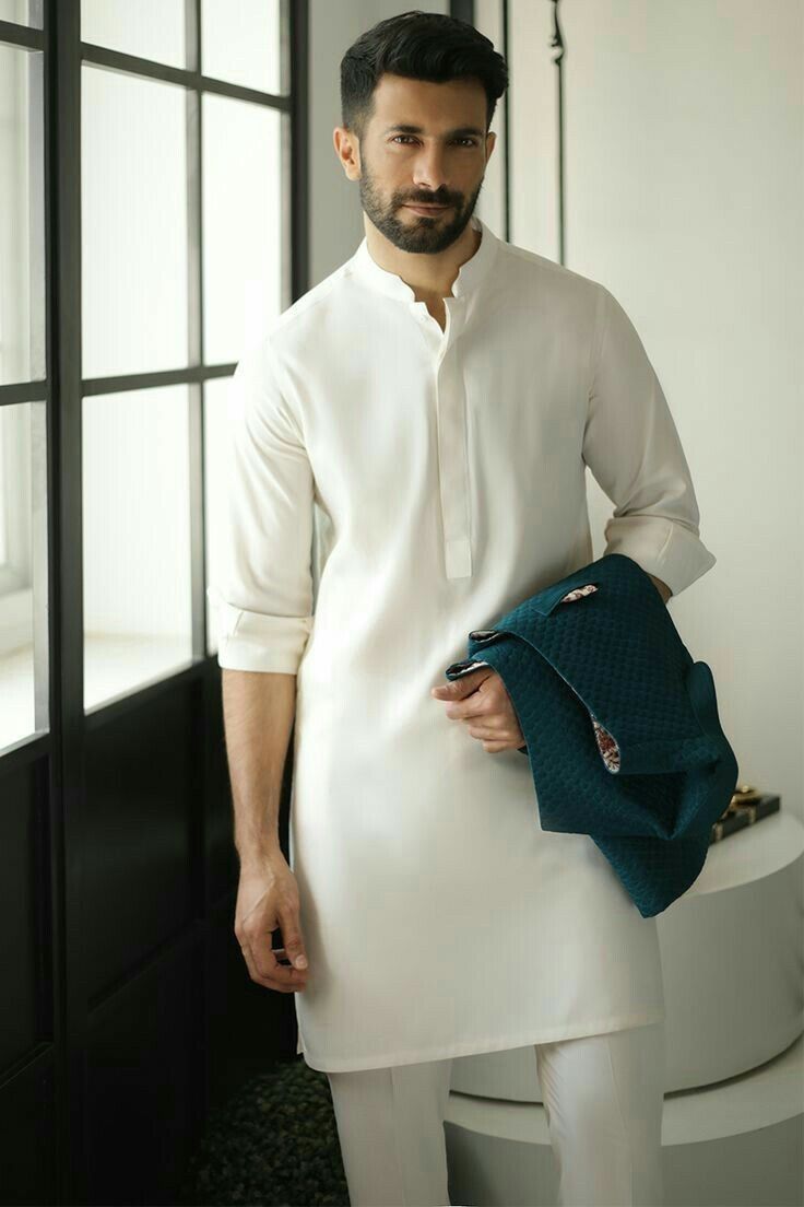 Mens White Kurta